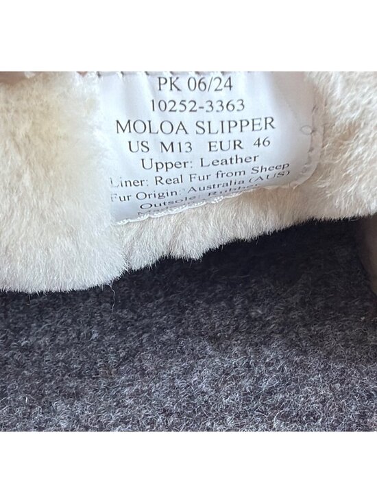 Olukai Moloa Genuine Shearling Convertible Slippers Toffee Brown Leather Men 13 main image 14